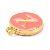 Golden Plated Alloy Enamel Charms X-ENAM-Q437-11X-2