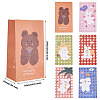 12Pcs 6 Color Rectangle Paper Candy Bags CARB-MB0001-09-3