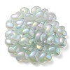 UV Plating Rainbow Iridescent Imitation Jelly Acrylic Beads OACR-C007-08C-3