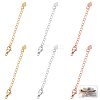 Beebeecraft 18Pcs 3 Colors Long-Lasting Plated Brass Chain Extender FIND-BBC0001-21-1