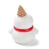 Christmas Themed Resin Snowman Figurine XMAS-PW0001-091D-2