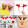 16Pcs 4 Styles Fibre Antler Snowman Hand Branch DOLL-GF0001-10-5