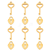 304 Stainless Steel Charms STAS-UN0012-02G-1