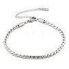 304 Stainless Steel Rope Chain Bracelets for Women BJEW-Q051-04P-2