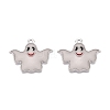 Halloween Theme Rack Plating Luminous Alloy Enamel Pendants ENAM-N056-238P-3