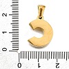 Golden 304 Stainless Steel Pendants STAS-K300-01G-C-3