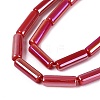 Electroplate Imitation Jade Glass Beads Strands EGLA-Q132-02A-A03-3