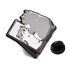 Cat with Mirror Enamel Pins JEWB-I055-05EB-04-3