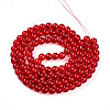 Baking Paint Transparent Glass Beads Strands DGLA-N006-8mm-10-2