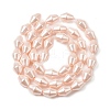 Electroplate Opaque Glass Imitation Pearl Bead Strands EGLA-H113-05A-2