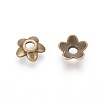 Tibetan Style Alloy Bead Caps TIBEB-P002-08AB-RS-2