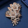 Flower Rhinestone Brooch PW-WG79A77-01-1