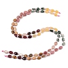 Natural Green Spot Jasper & Mookaite & Picture Jasper & Rhodonite & Lemon Jade Beads Strands G-Z135-A09-3