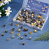 120Pcs 4 Colors Tibetan Style Alloy European Beads FIND-SC0002-22-4