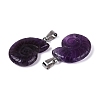 Natural Amethyst Pendants G-Q601-45E-2