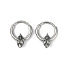 Dinosaur Head 316 Surgical Stainless Steel Hoop Earrings EJEW-G416-23AS-4