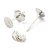 Iron Stud Earring Findings IFIN-Q001-01B-P-2