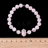 Natural Mixed Gemstone Beaded Stretch Bracelet for Women BJEW-A145-01-7