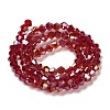 Transparent Electroplate Glass Beads Strands LS-EGLA-A039-T3mm-B27-2