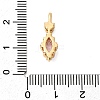 Brass Micro Pave Cubic Zirconia Pendants KK-F916-18G-01-3