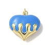 Rack Plating Brass Enamel Pendants KK-S366-05G-04-1