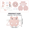 DIY Imitation Leather Pig Shaped Crossbody Bag Kits DIY-WH0043-63-2