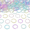 150Pcs 6 Colors Plastic Loose Leaf Book Binder Hinged Rings FIND-TA0010-54B-3