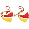 SUPERFINDINGS 2Pcs 2 Style Polyester Tassel & Chinese Knot Pendant AJEW-FH0002-28-1