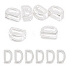 6Pcs 925 Sterling Silver Hollow Initial Beads STER-TA0001-53D-1