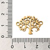 304 Stainless Steel Connector Charms STAS-D013-02C-G-3