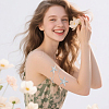 1Pc Alloy with Plastic Pearl Arm Cuff Bangles for Women BJEW-CY0001-14P-5