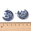 Natural Blue Spot Jasper Pendants G-Z086-01P-20-3