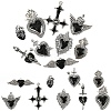 9Pcs 9 Styles Alloy Pendants ENAM-YW0005-90-1