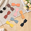 8 Bags 8 Colors Cowhide Purse Suspension Clasps Bag Strap Connector Fabric PURS-CL0001-04A-7