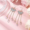 Zinc Alloy Enamel Chandelier Component Links EJEW-JE06315-1