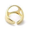 Rack Plating Brass Open Cuff Rings RJEW-C076-02G-3