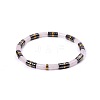 Bohemian Natural Rose Quartz & Golden Synthetic Non-magnetic Hematite Beaded Stretch Bracelets for Women NY1304-2-1