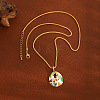 Alloy Enamel Pendant Necklaces for Women WG68034-01-4