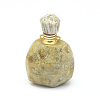 Natural Fossil Coral Openable Perfume Bottle Pendants G-E556-01A-2