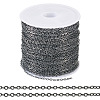 Brass Coated Iron Flat Cable Chains CH-TAC0007-01B-1