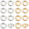 20Pcs 2 Colors Brass Locking Jump Rings KK-BBC0023-07A-7