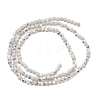 AB Color Plated Opaque Glass Beads Strands GLAA-G127-02H-2