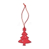 Christmas Wood Christmas Tree Pendant Decorations HJEW-JM02166-01-1