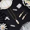 12Pcs Faceted  Natural Quartz Crystal Double Terminated Points G-OC0002-58-4