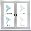 16 Sheets Waterproof PVC Colored Laser Stained Window Film Static Stickers DIY-WH0314-084-4