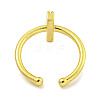 Rack Plating Brass Open Cuff Rings for Women RJEW-F162-01G-I-3