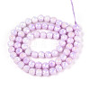 Anti-Tarnish Electroplate Glass Beads Strands X-GLAA-N010-6mm-04-4