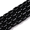 Natural Black Tourmaline Beads Strands G-G980-48-1