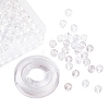100Pcs 8mm Natural Grade AA Quartz Crystal Round Beads DIY-LS0002-36-1