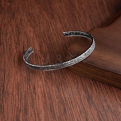 Alloy Cuff Bangles for Women Men WGE36CF-04-1